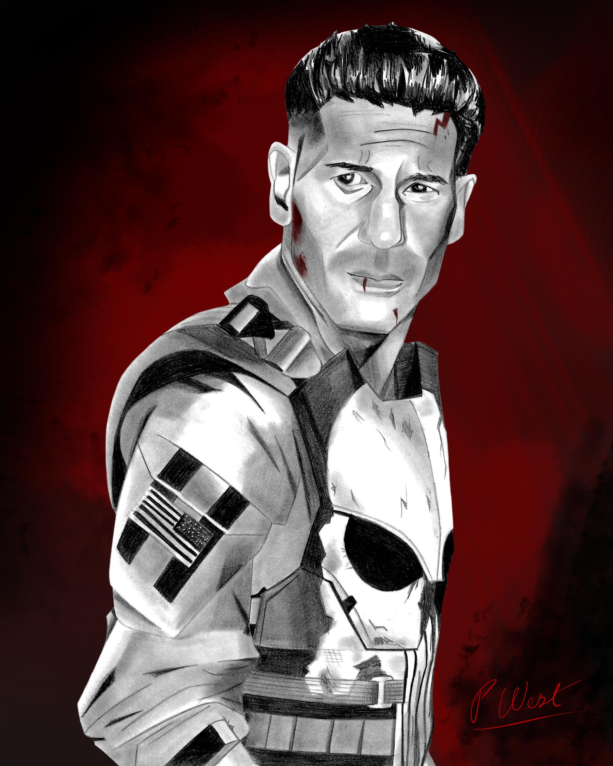 This is a print of The Punisher